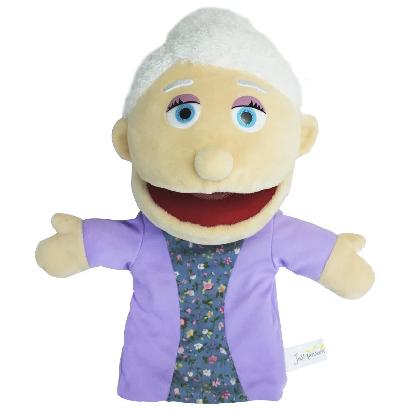 Family Soft Stuffed Toy Doll Dad Mum Brother Sister Cospaly Plush Doll Educational Baby Toys Kawaii Hand Finger Puppet