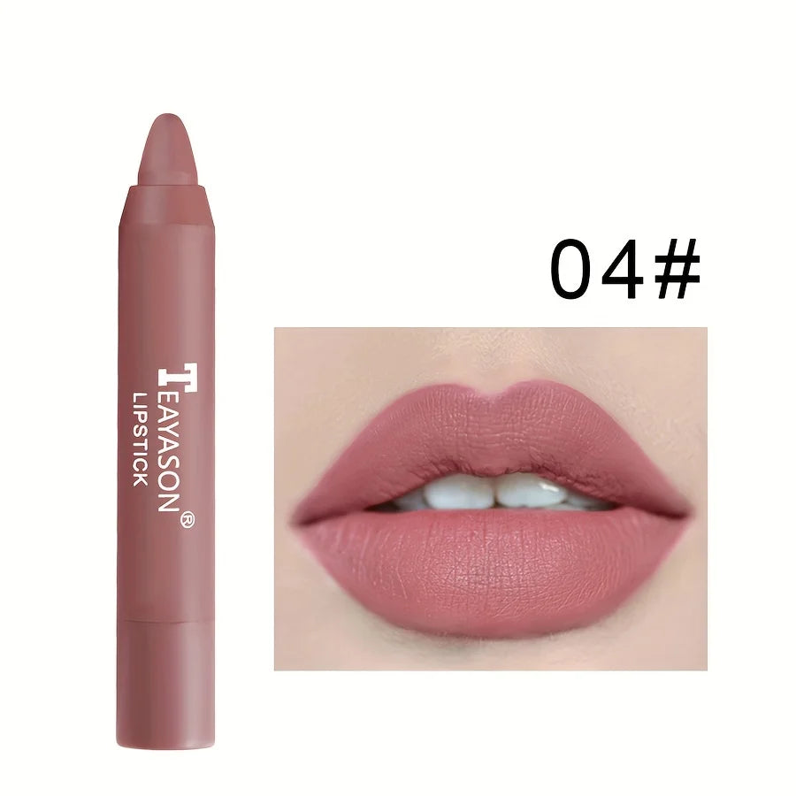 12 Colors Matte Misty Lipstick Set: Long-Lasting, Smudge-Proof, Sexy Velvet Lip Liners & Primer For Women's Makeup