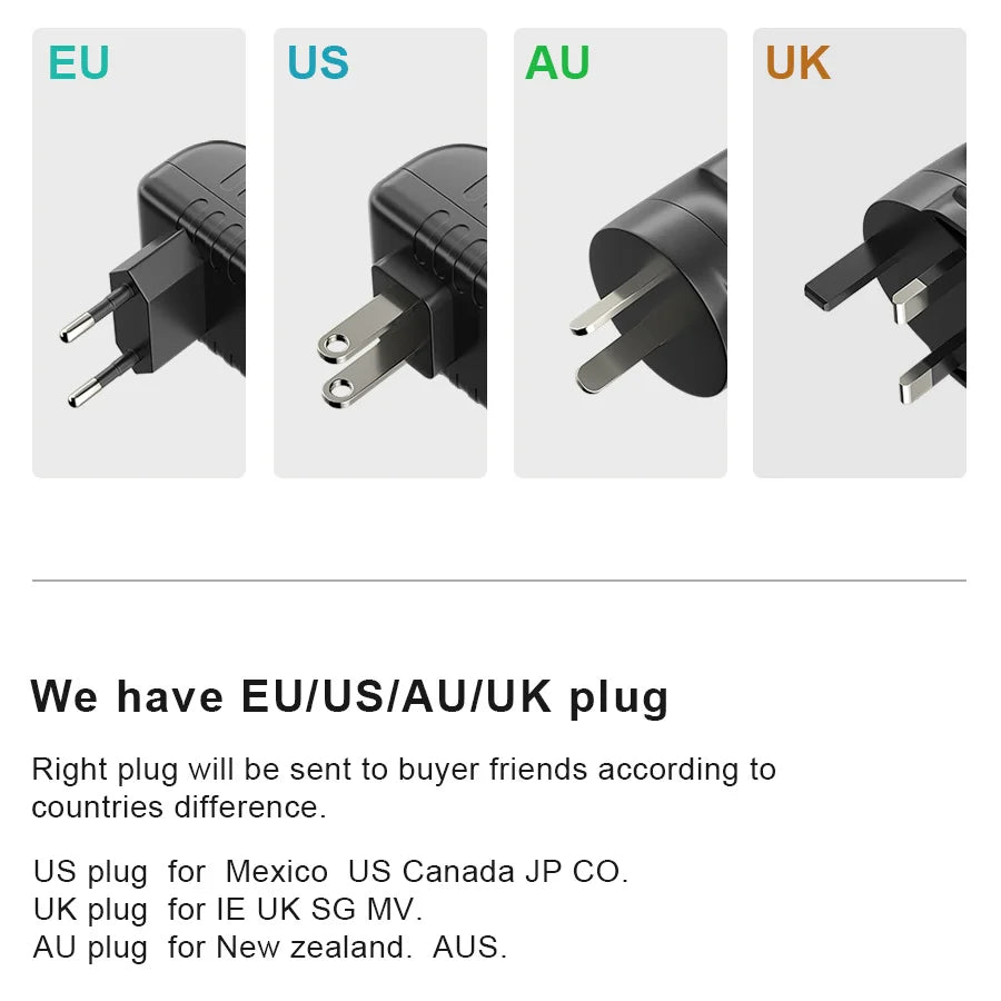 AC 110-240V DC 12V 1A 2A 3A 5A 6A 8A Universal Power Adapter Supply Charger adaptor Eu Us for LED Light Strips CCTV