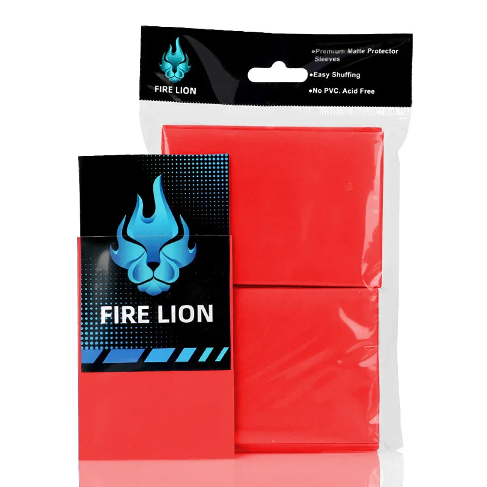 66x91mm 100PCS/Set Solid Matte Trading Card Sleeves Standard Size Card Protector for PTCG/TCG /MTG