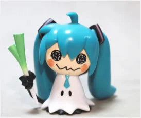 In Stock Anime Hatsune Miku Q Pikachu Model Figure Green Onion Pvc Action Figures Collection Model Classic Toys Kids