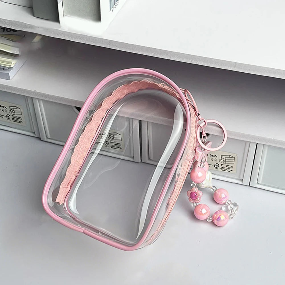 Labubu/SP Protect Case Labubu Sitting Party 15/17cm Cotton Doll Shoulder Pain Bag PVC Storage Bag Labubu Walk Bag Dustproof