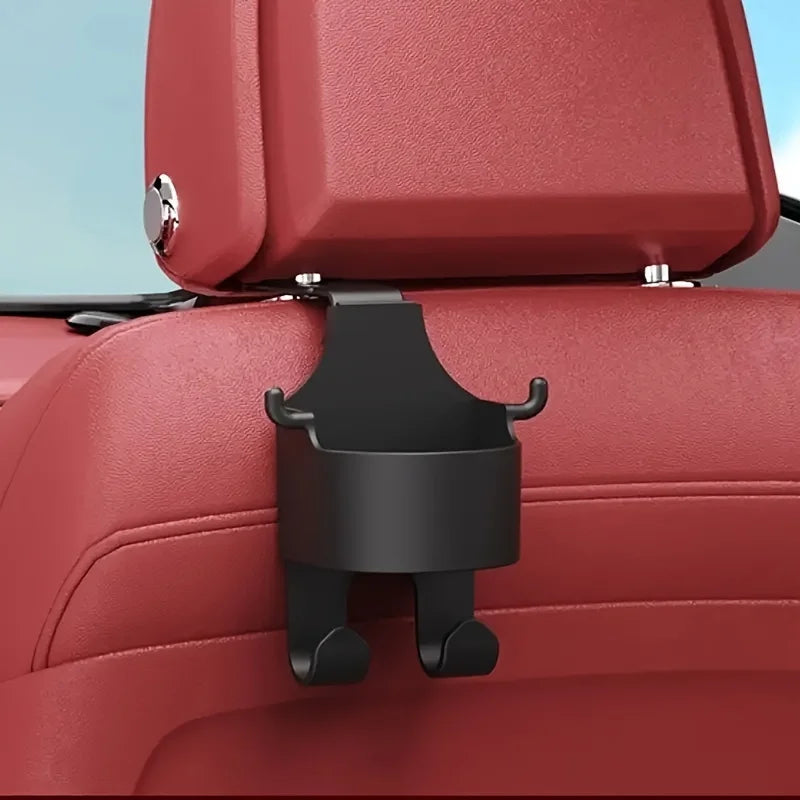 Car Supplies Seat Back Storage Rack1/2Multifunctional cup holder storage box with hookPPMaterial Beverage Phone Holder Car Mount