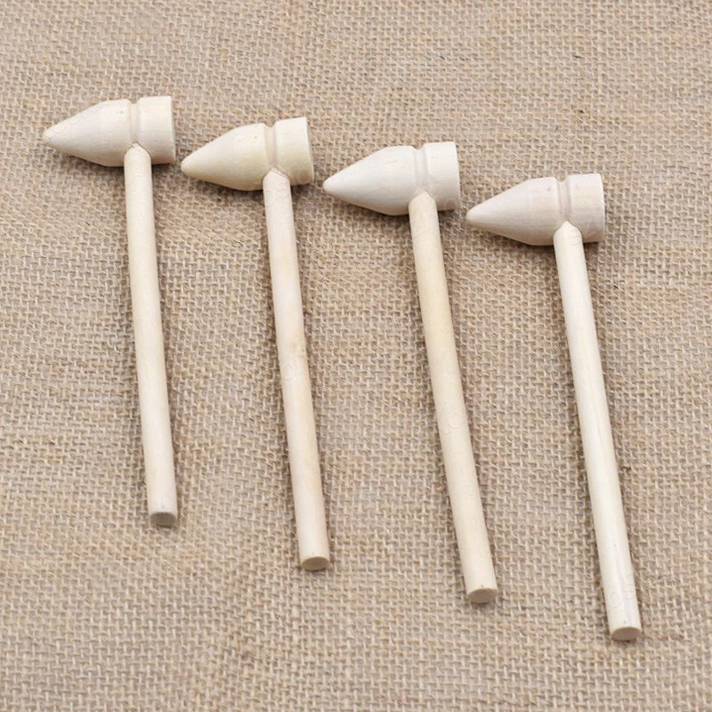 20/10/5 Pcs Mini Wooden Hammer Mallet Cake Demold Tool Jewelry Making Crab Lobster Seafood Crackers Balls Toy Kid Pounding