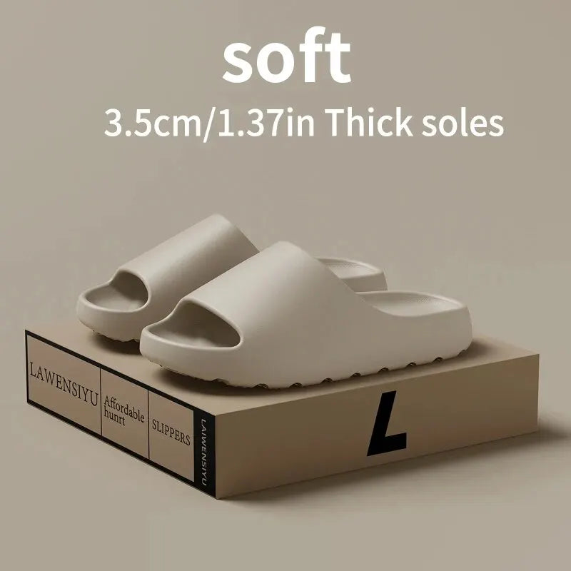 Coconut Slippers Feel like Stepping on Clouds Thick-soled Sandals Summer New Non-slip Wearing Sandals(Shoebox not included)