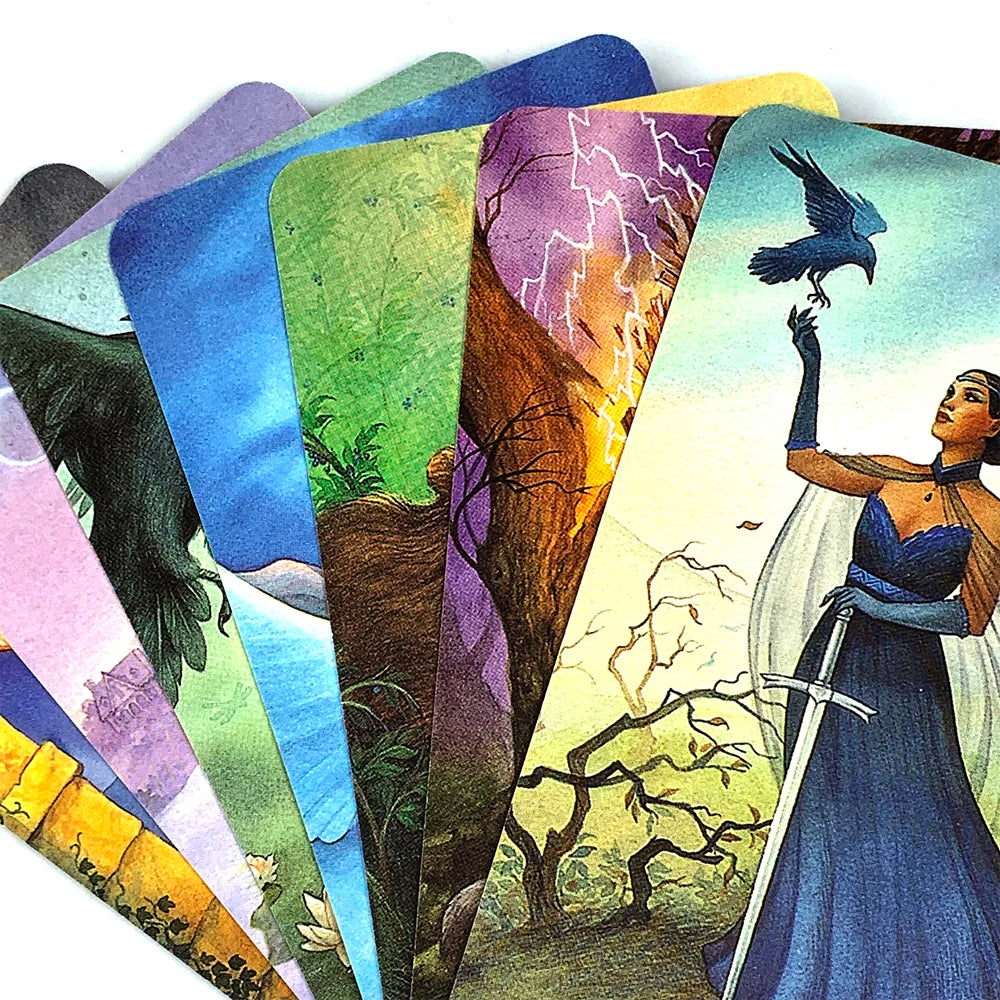 Tarot Cards A 78pcs Deck Oracle English Visions Prediction Divination Edition Borad Games, Holidays Game Family Gathering Games