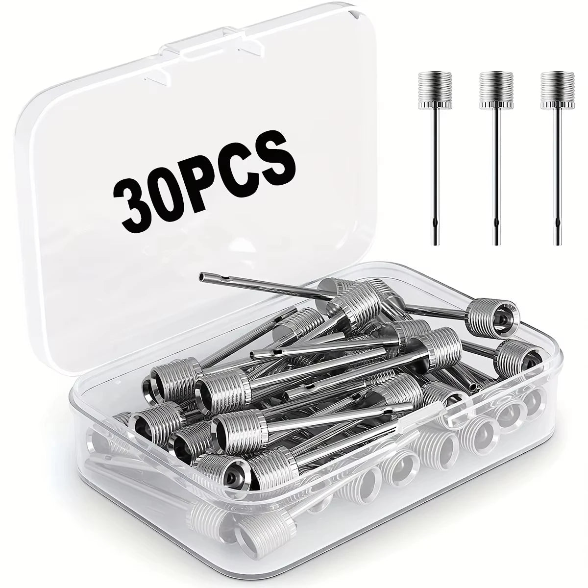 1/30 Pcs Air Pump Needle, Universal Ball Inflation Needle for Basketball Soccer Volleyball Football Rugby Sports Balls