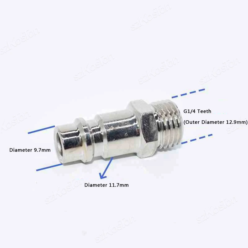 5Pcs/lot EU Pneumatic Connector For Air Hose Fittings Coupling Compressor Euro Quick Release Fitting with Male 1/4" BSP Thread