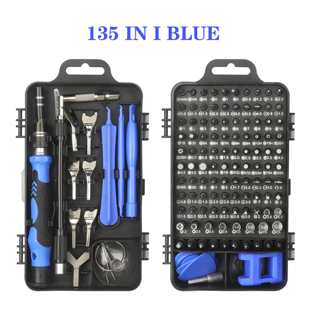 25/115/135/140 in1 Screwdriver Set Magnetic Torx Phillips Screw Bit Kit With Electrical Remover Wrench Repair Phone PC Tools