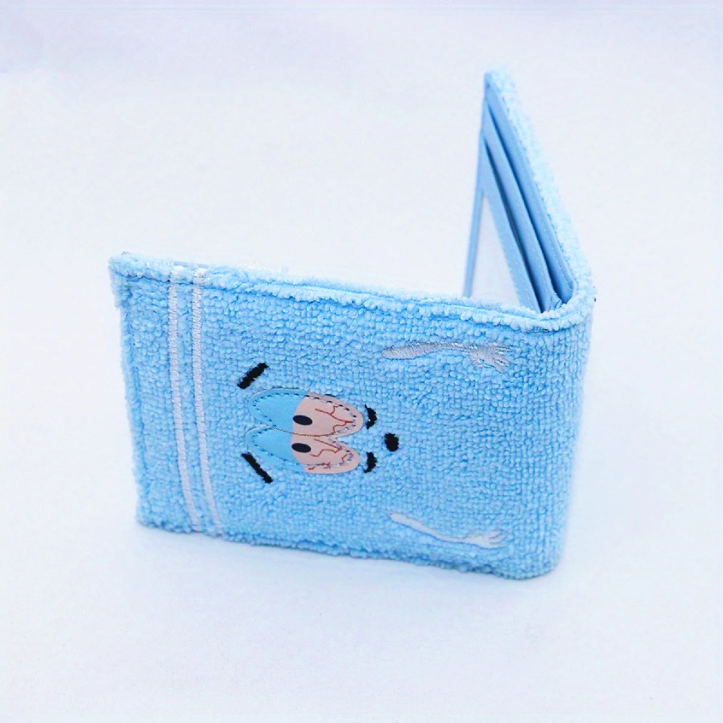 Towel Fabric Embroidered Anime Fashion Wallet,Women's Cute Wallet,Short 80% off Wallet