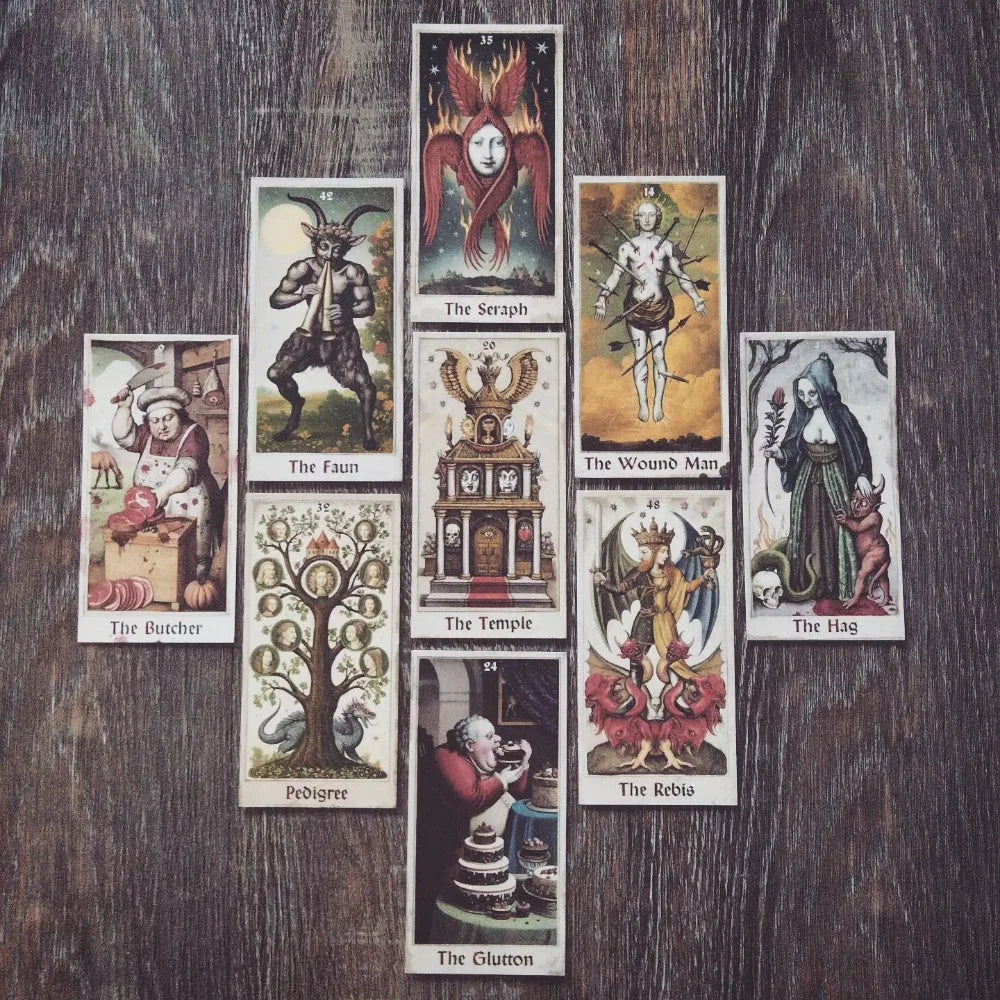 6*12cm The Zammer Twins 1st Edition Oracle Deck 50 Pcs Cards