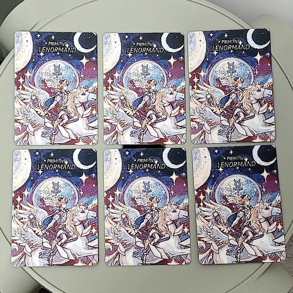 Primitive Lenormand Deck Rana System 42 Pcs Beginner-Friendly Lenormand Cards - 9*6cm