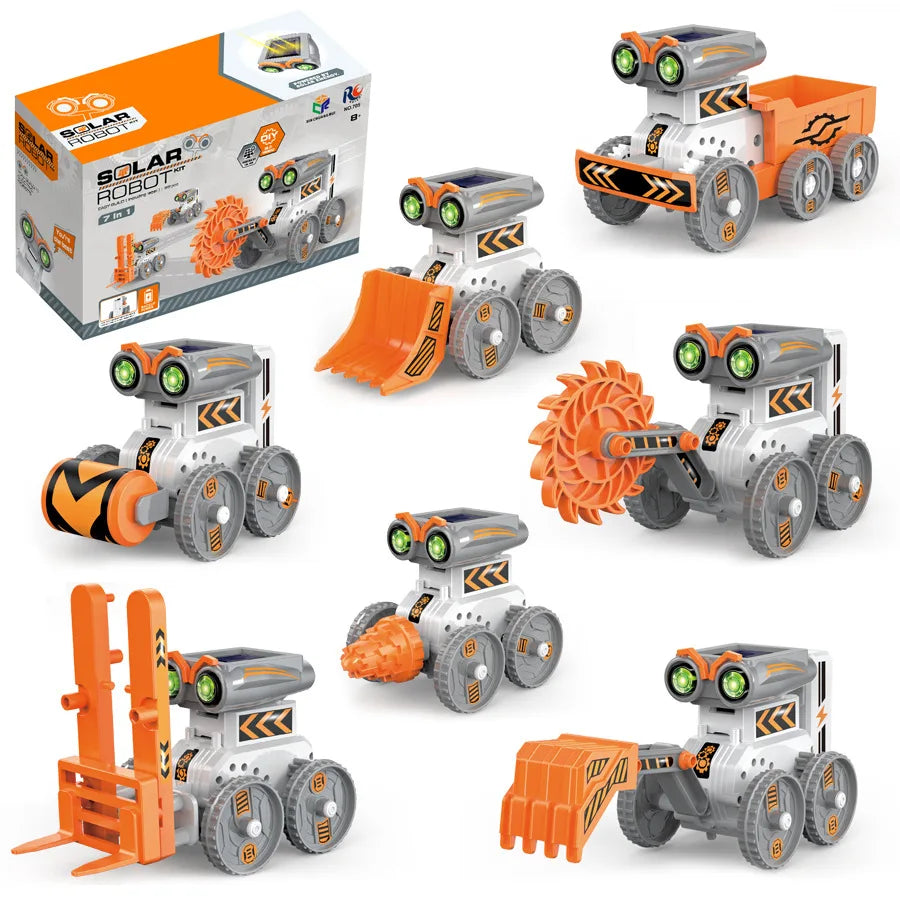 12 in 1 Science Experiment Solar Robot Toy DIY Building Powered Learning Tool Education Robots Technological Gadgets Kit for Kid