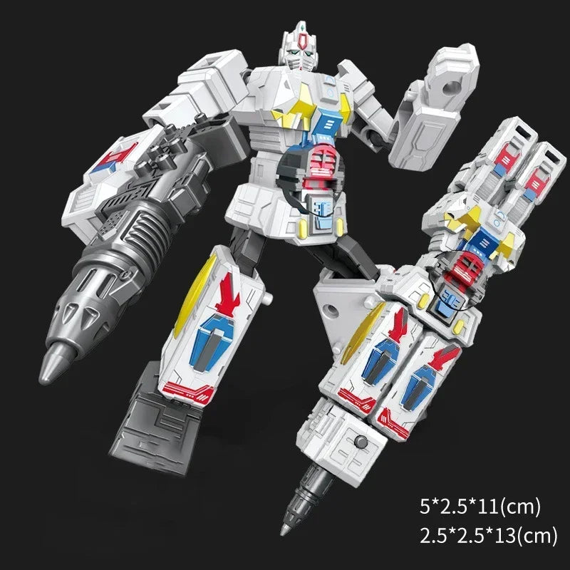 2IN1 Transformation Robot Toy Deformable Ballpoint Pen Rotary Joint Robot Deformation Action Figure Model Toys Deformed Robot