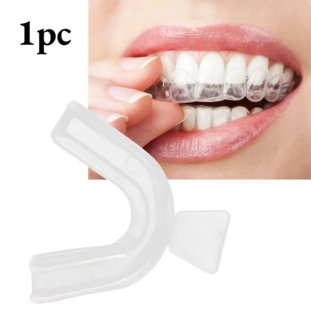 1/2/4/8pcs Anti Snoring Bruxism Sleeping Mouth Guard Tray Stop Teeth Grinding Sleep Aid Night Guard Gum Shield Mouth Health Care