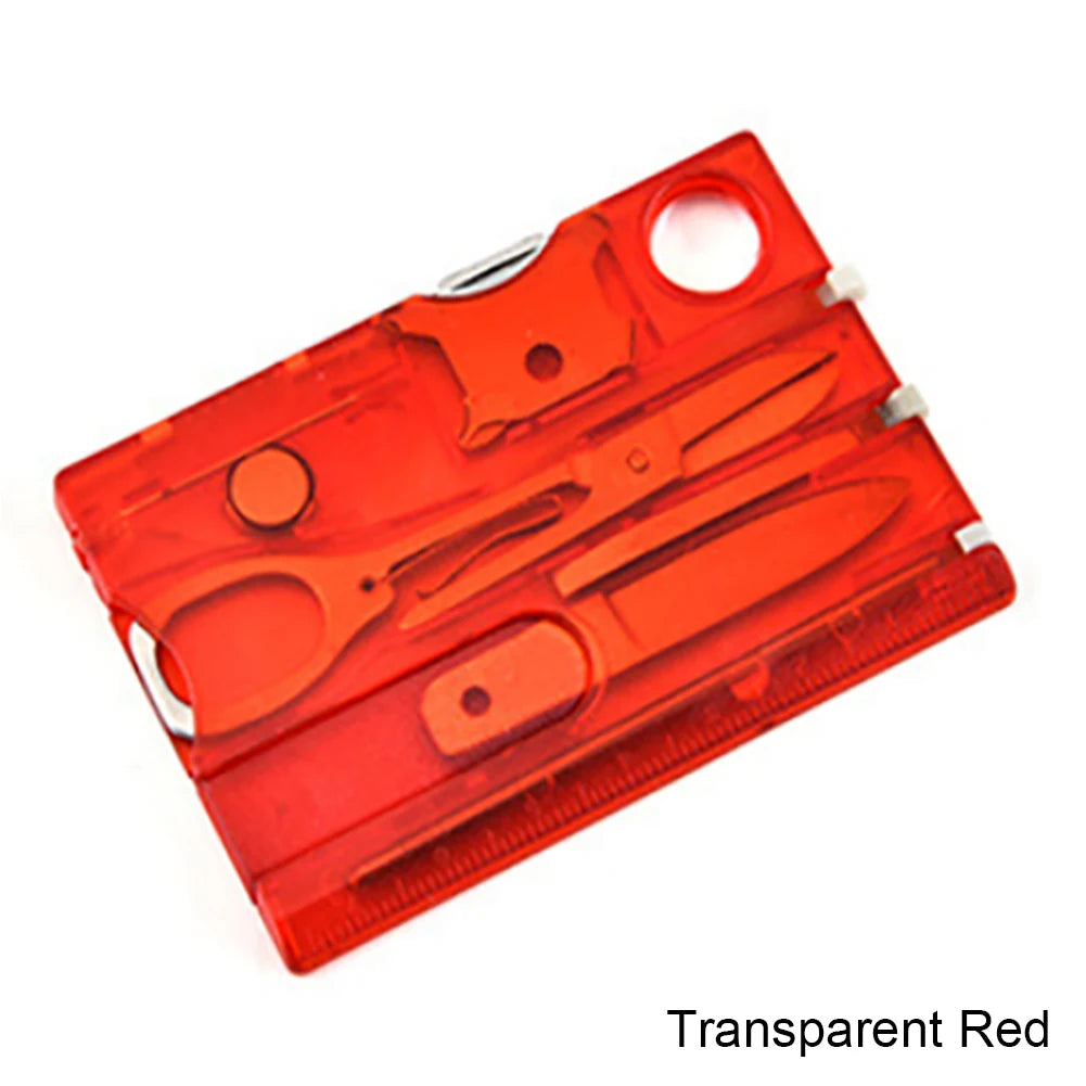 12 In 1 Pocket Credit Card Portable Multi Tools Outdoor Survival Camping Equipment 1 Box Portable Hiking Card Tools Gear