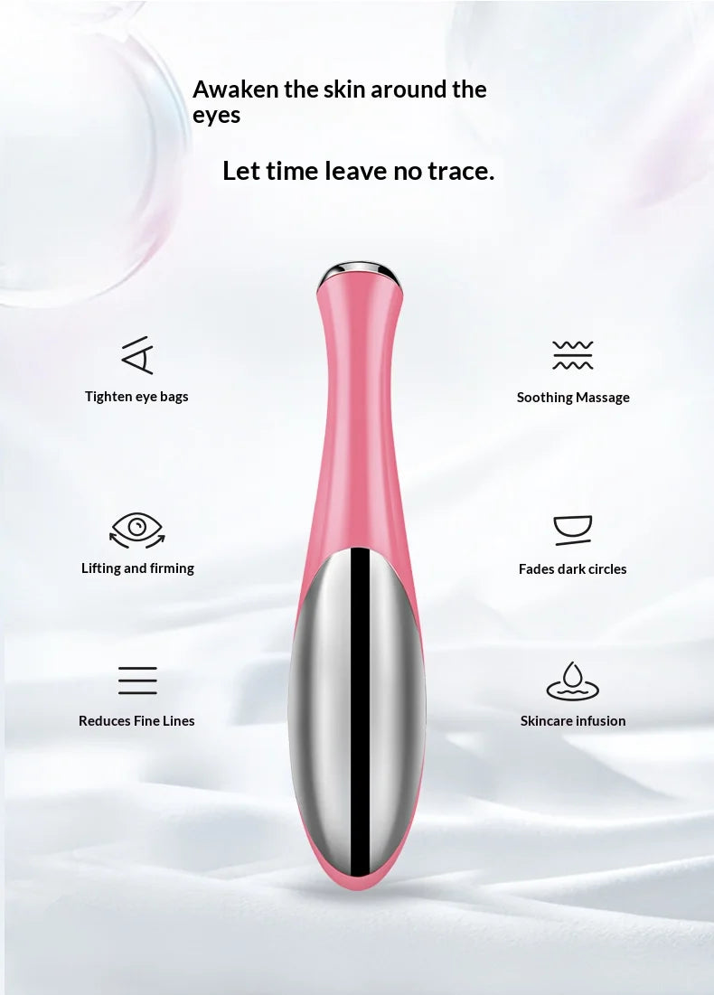 Electric Eye Massager Beauty Device Delicate Eye Skin Puffiness Smooth Fine Lines Care Tool