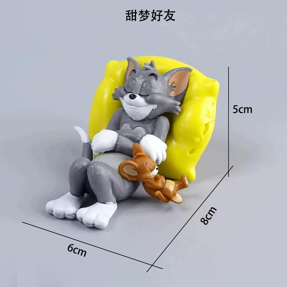 Car Dashboard Decor Interior with Adhesive Pads for Dashboard Desktop Ornament Classic Cartoon Figure Collection Car Accessories