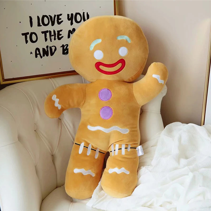 Gingerbread Man Plush Toy Biscuit Peluche Stuffed Cookie Soft Doll Room Decoration Birthday Gifts