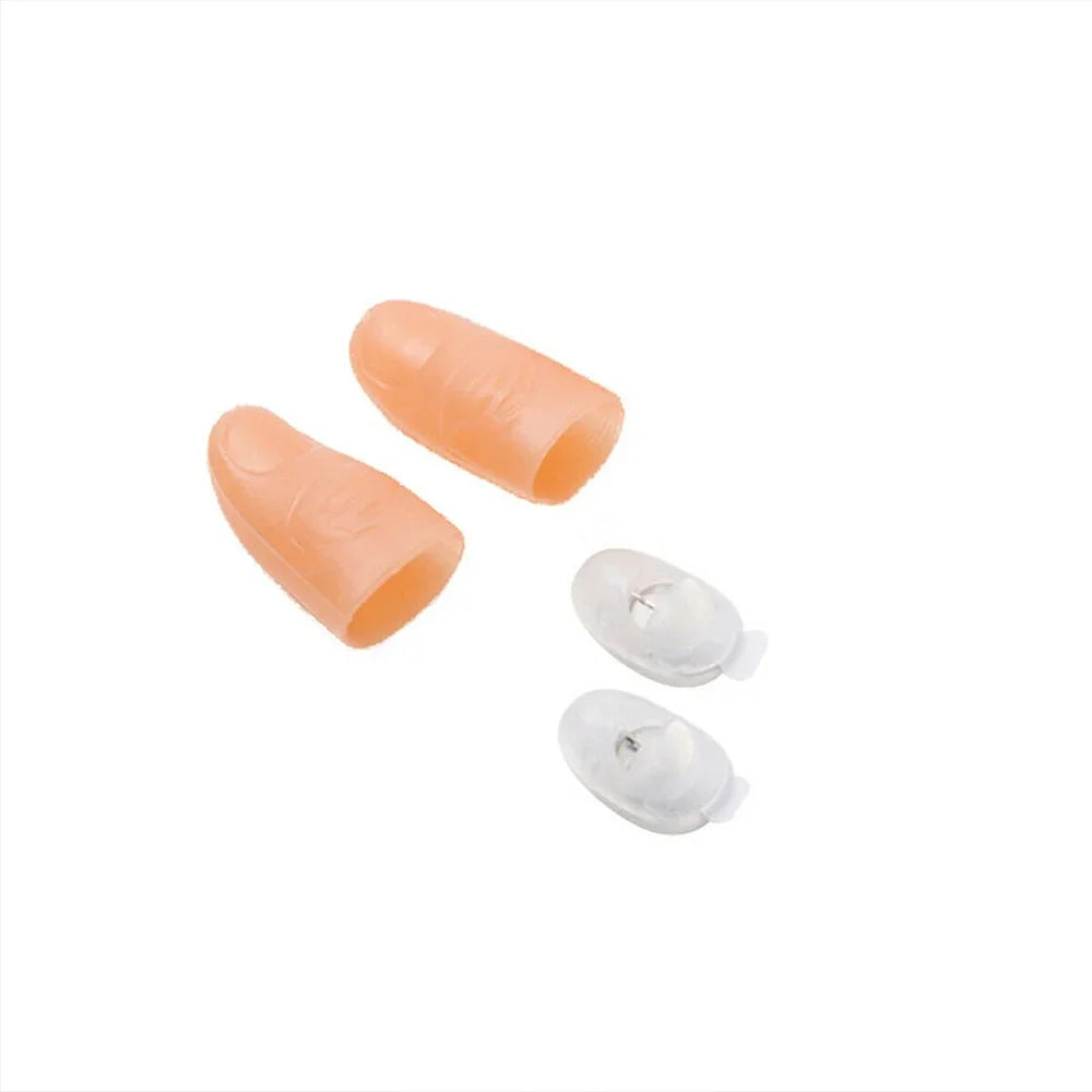2/4Pcs Funny Magic Light Up Finger Fingers LED Tricks Thumb Magic show Props Christmas Christmas Festival Party Novelty Toys