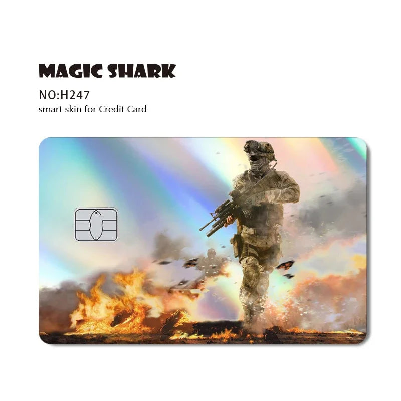 2025 New Cute Holographic Mouse Cat No Fade Laser Reflective Front Skin Cover Skin Sticker for Credit Card Debit Bank Card