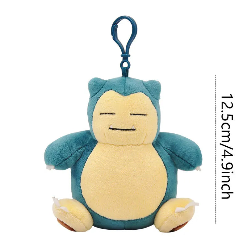 Anime Pokemon Pikachu Mew Psyduck Squirtle Bulbasaur Kawaii Stuffed Plush Toys School Bag Backpack Pendant Doll Keychain Gift