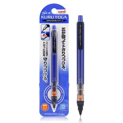 UNI Kuru Toga Mechanical Pencil M5-452 Drawing Pencil 0.5mm Low Center of Gravity Automatic Rotation School Supplies Stationery