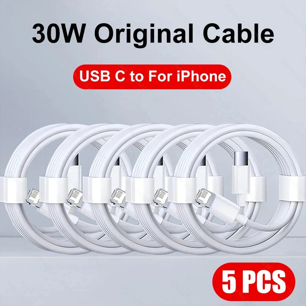 PD 20W Fast Charging Cable 1M 2M For Apple iPhone 11 13 12 14 Pro Max Plus Data Line Cables Quick Charge Phone Accessories