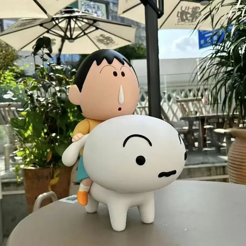 New Crayon Shin-Chan Anime Figure Crayon Shin-Chan Ride Nohara Shiro Action Figure Model Toy Kawaii Decoration Collect Gifts