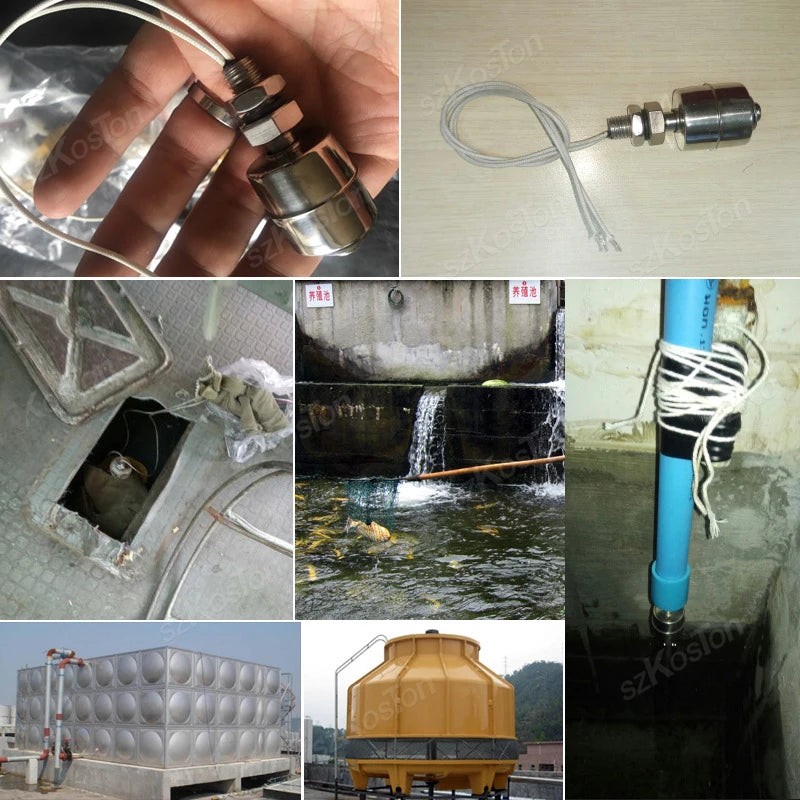 Float Switch High Temperature Resistant Stainless Steel Water Tower Water Level Automatic Level Controller Tank Flow Sensor