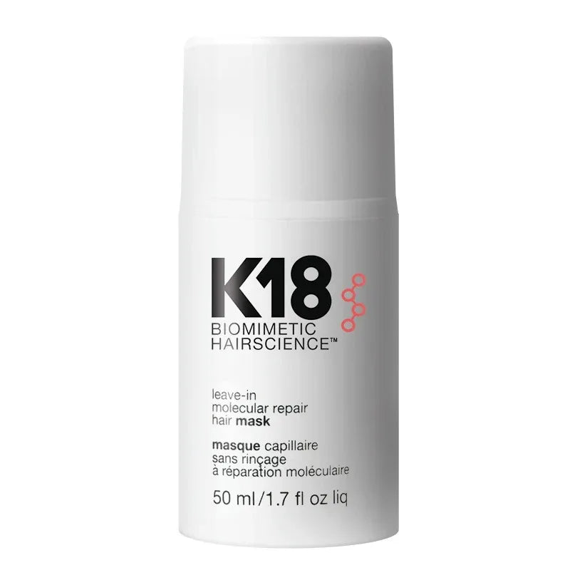 Original 50ml K18 Leave-In Molecular Repair Hair Mask Deep Conditioning Keratin Treatment Soft Hair Smoothing Healthy Hair Care