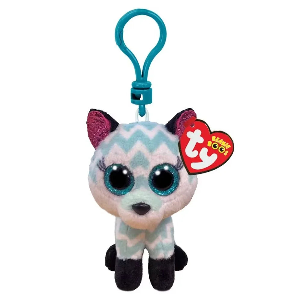 Ty Beanie Boos Goldfish Unicorn Plush Keychain Flamingo Fox Animal Doll