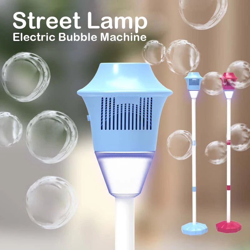 Street light bubble machine fully automatic bubble with light birthday outdoor wedding party without battery bubble water