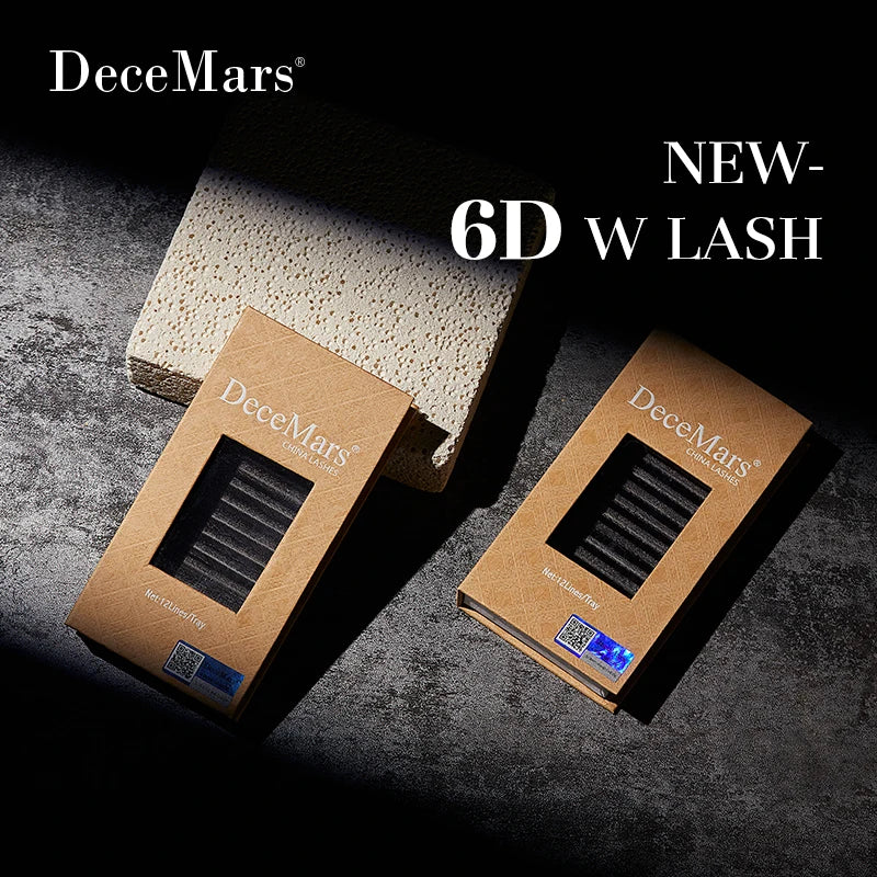 DeceMars New type 6D-W Eyelash Extension Natural Native