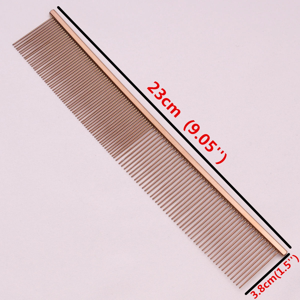 Copper Dog Grooming Combs For Pet Boundary Knot Massage Tools Professional Salon Cat Hair Cleaning Crescent Combs High Low Teeth