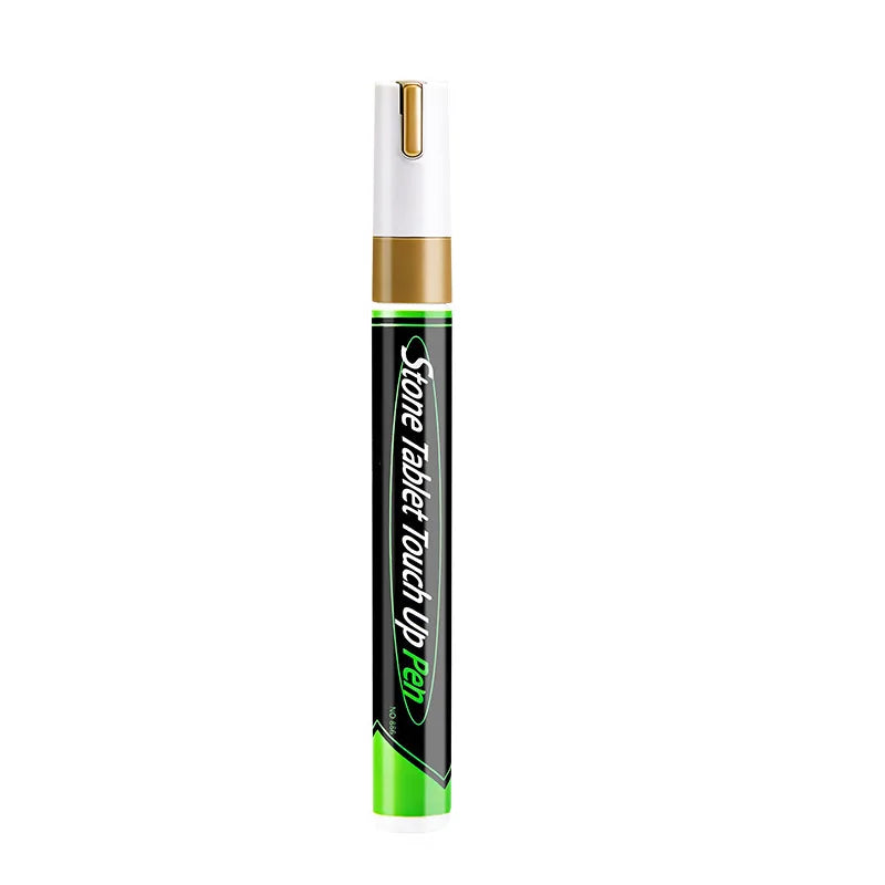 Golden Tombstone Marker Inscription Restoration Pen, Weatherproof Tracing Pen Quick-Dry Touch Up Paint Pen for Granite Stone