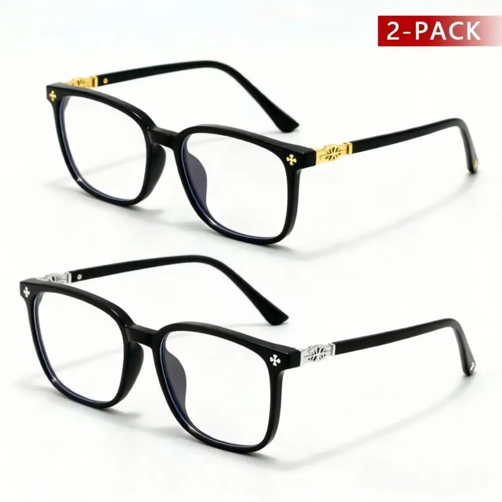 New 1/2Pcs Anti Blue Light Glasses for Women and Men Computer/Phone Daily Life Fahsion and Trendy Glasses Natural Eyeglasses