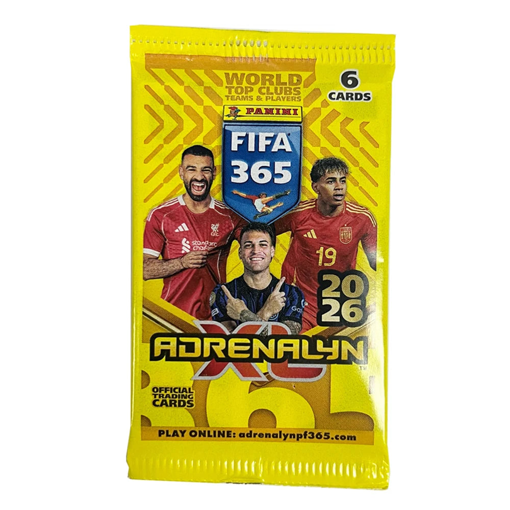 PANINI 2026 6PCS/SET 365 Soccer trading cards Messi Zinane Ronaldo Bellingham Haaland De Bruyne Autographed Collectible Card