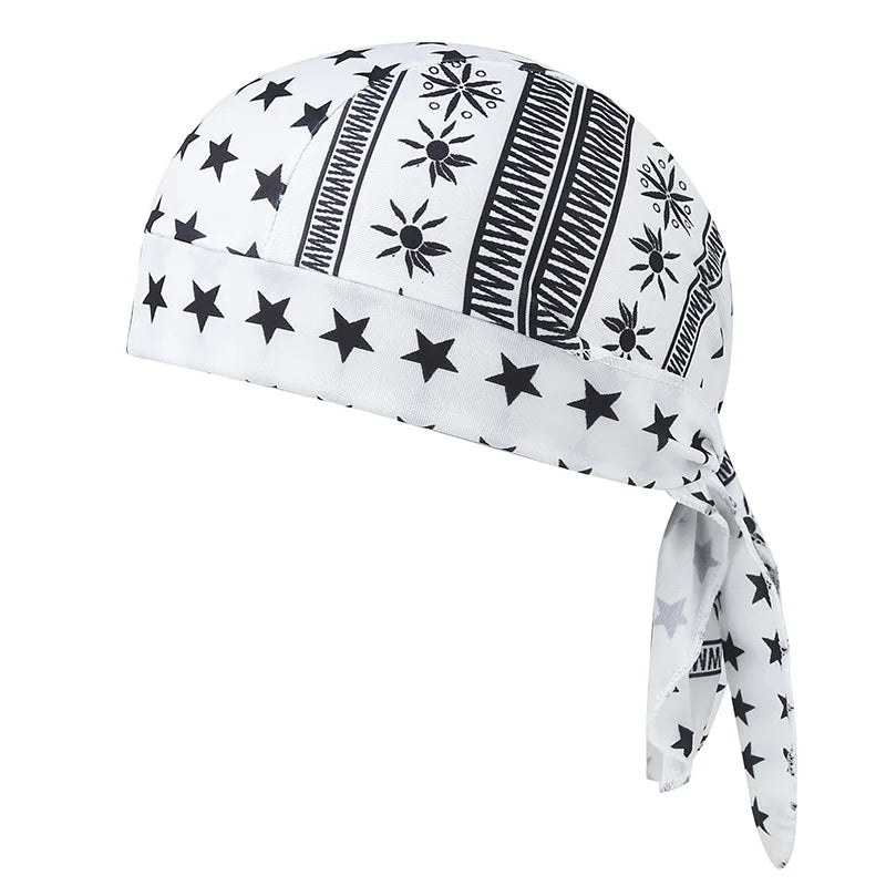 Paisley Durag Cycling Unisex Outdoor Bandana Headwrap Hiking Hip Hop Breathable Motorcycle Skull Cap Streetwear Retro Bandana