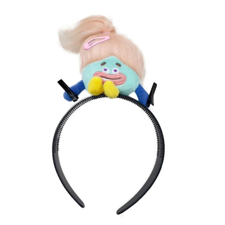 Ratatouille Mouse Head Hairband Capybara Funny Plush Hair Hoop Halloween Decor Capibara Women Hair Band Makeup Headdress Hairpin