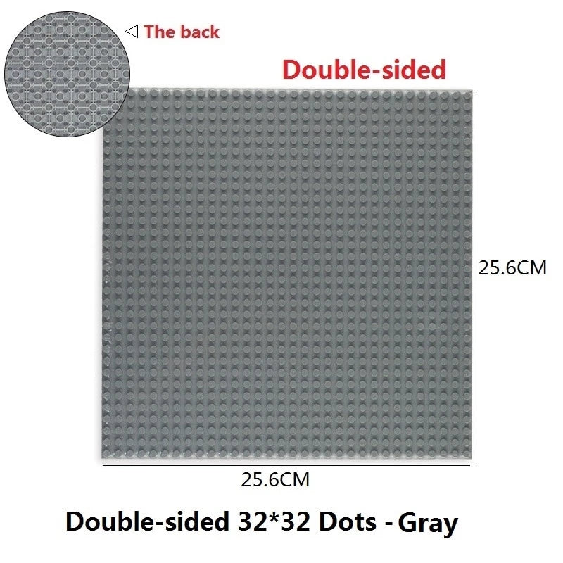 Base Plate 32*32 Dots Double-sided Base Building Blocks Baseplate Bricks Classical Bricks Kids Toys Compatible with Brand Blocks