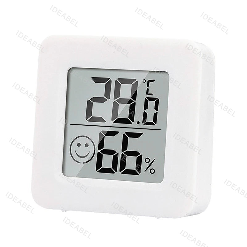 Multifunction Thermometer Hygrometer Automatic Electronic Temperature Humidity Monitor Clock 3.2inch Large LCD Screen