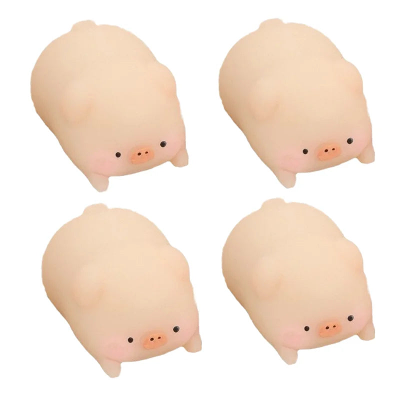 Cute Little Pink Pig Squeeze Toys Pink Piglet Stress-relieving and Venting Toys Kawaii Pet Fidget Toys Gifts for Friends