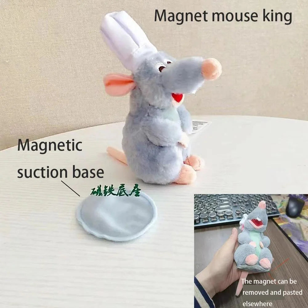 Cute Ratatouille Magnetic Plushie Detachable Shoulder Ornament for Cosplay Kawaii Christmas Gift Shoulder Plush Doll Decoration