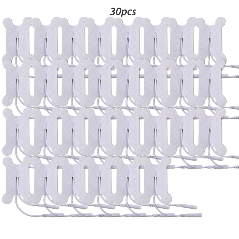 10/20pcs Non-woven Gel 2mm Tail Type Snap-on Electrode Pad Self Adhesive Electrodes Reusable Patch Electrode Paste