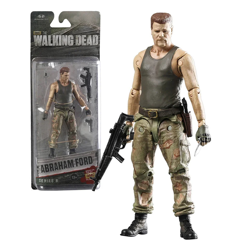 The Walking Dead Abraham Ford Bungee Walker Rick Grimes The Governor Michonne Action Toy Figurine Model Doll
