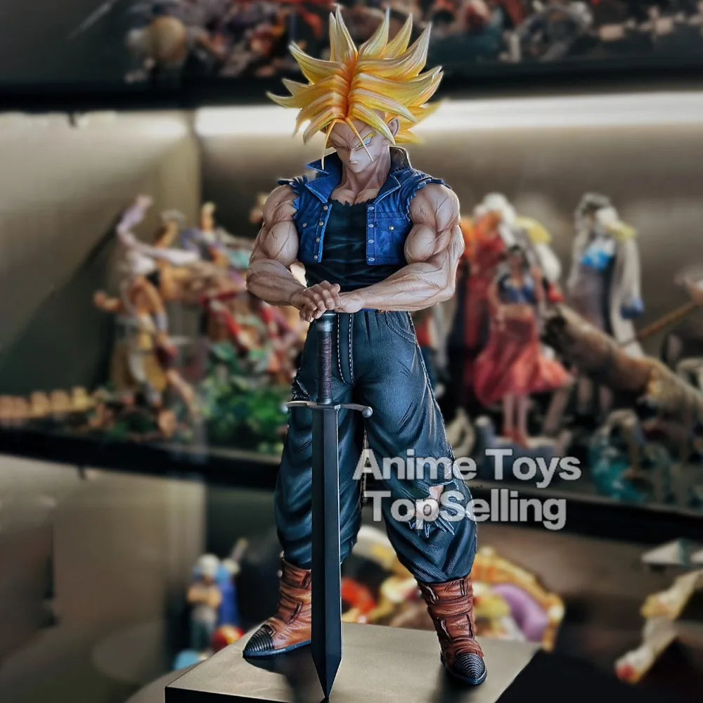 25cm/9.84in Anime Dragon Ball Z Trunks Figure Future Trunks Action Figures MPVC Statue Collection Model Toys for Children Gifts