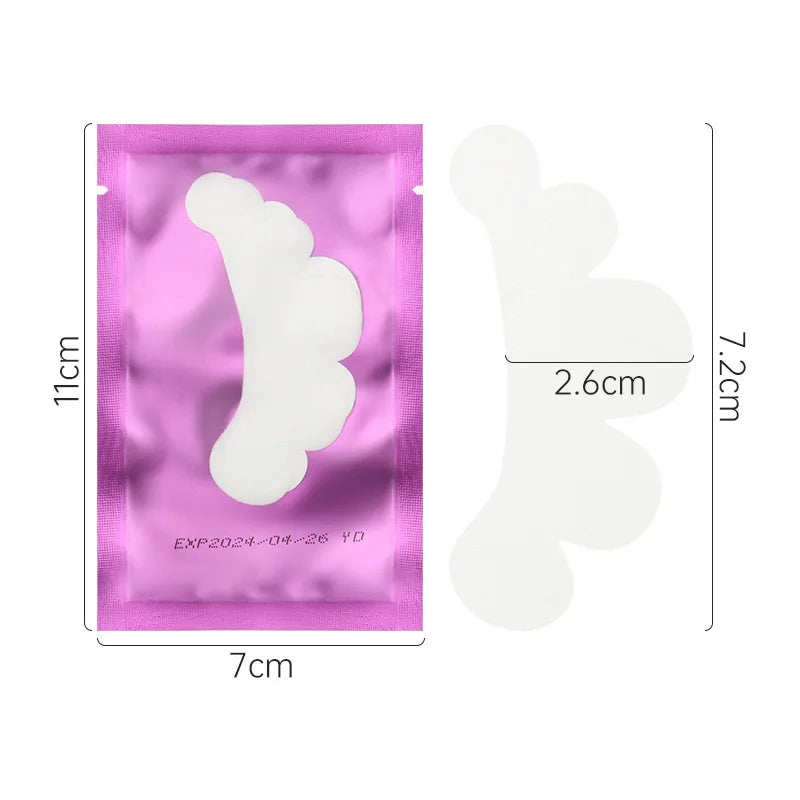 HOT 50 pair Grafting Lash Flower Clouds Patches Gel Eye Pads Eyelash Extension Paper Patches Eye Tips Sticker Wraps Makeup Tools