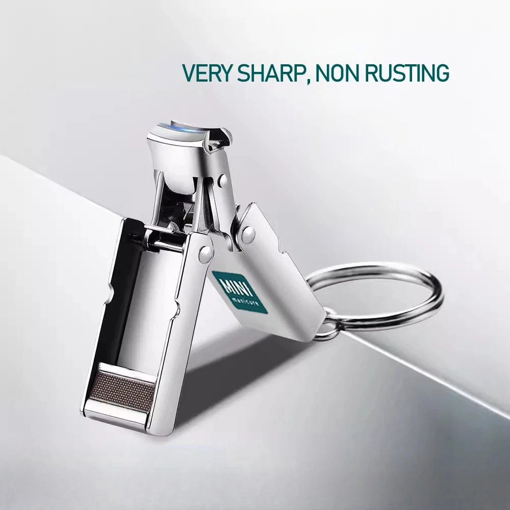 Collapsible Nail Clipper Set - Portable Stainless Steel Nail Scissors & Cutter for Travel Manicure Tools