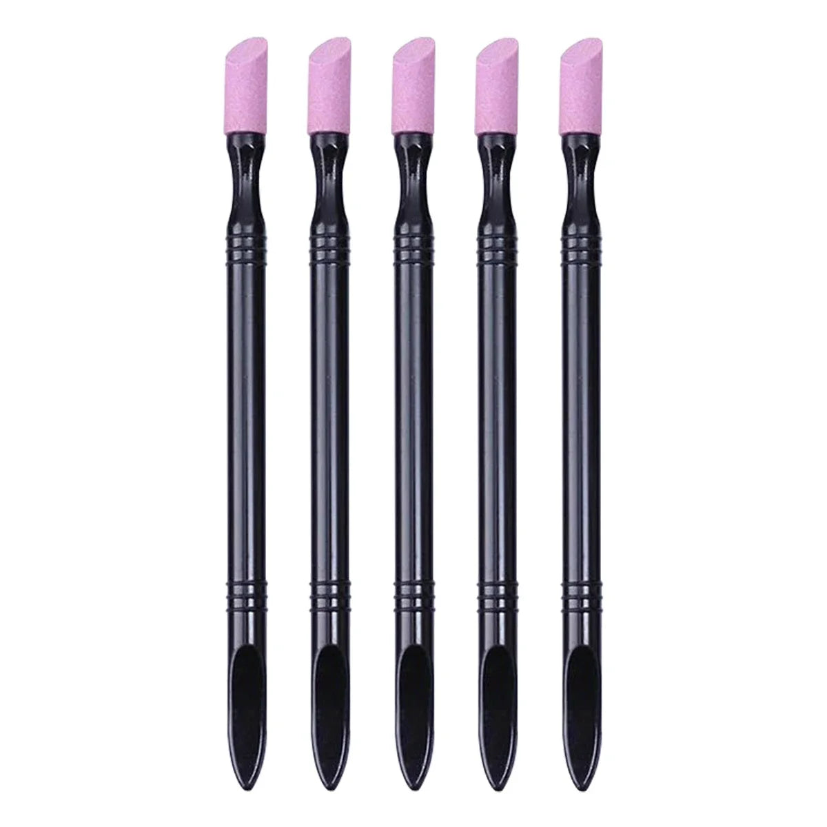 Wholesale1pc/5pcsNail File Cuticle Stone Pusher Nail Sanding Sticks Nail Art Pen Cuticle Remover Trimmer Buffer Manicure Tools
